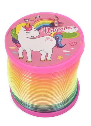 Детский антистресс "пружинка slinky" qx-25(pink-1) розовый