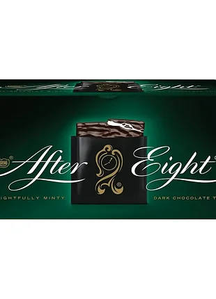 Цукерки after eight чорний шоколад з м'ятною начинкою 200 г