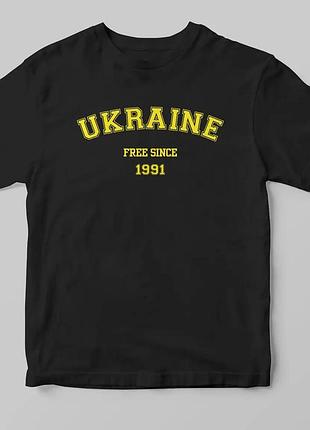 Футболка чорна loys патріотична free "ukraine"