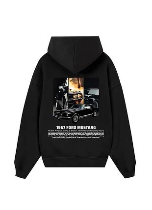 Худи loys толстовка с принтом ford mustang 1967 hoodie, черный s