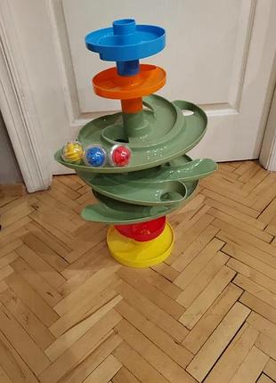 Игровая горка, трек для шариков double plus ball drop