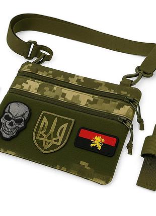 Мужская сумка для тактических целей, сумка через плечо военной расцветки мужская кросс-боди hw-68