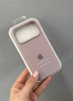 Чохол-бампер для айфон 17 про, чохол silicone case з мікрофіброю для iphone 17 pro (lavander)