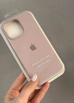 Чехол-бампер для айфон 16 про макс, чехол silicone case с микрофиброй для iphone 16 pro max (lavander)