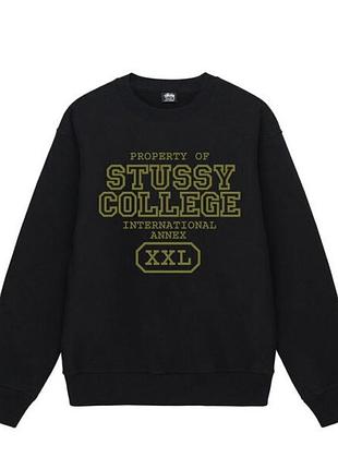 Свитшот черный loys stussy property-of-crew xxl