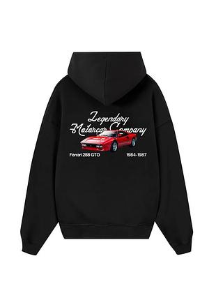 Худи loys толстовка с принтом ferrari legendary motorcar hoodie, черный xs