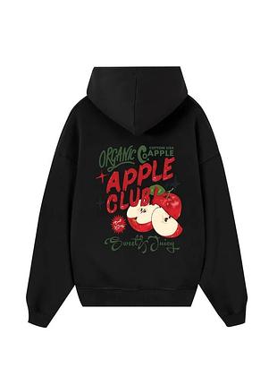 Худи loys толстовка с принтом tropical alpple club hoodie, черный xl