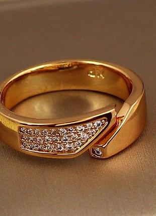 Кільце xuping jewelry сіам р 18+ золотисте