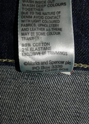 Джинсова спідниця олівець marks and spencer uk20 7