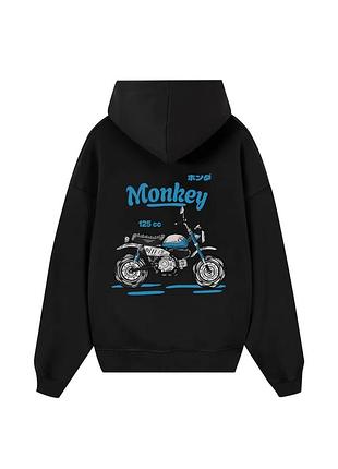 Худи loys толстовка с принтом monkey 125cc blue hoodie, черный m