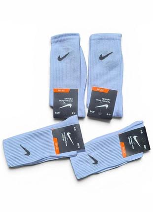 Шкарпетки спортивні чоловічі nike високі, білі, з тенісною гумкою, бавовняні. розмір 41-45