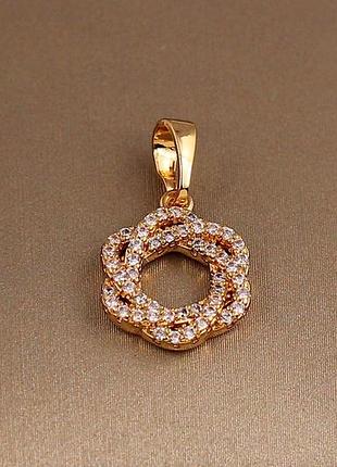 Кулон xuping jewelry сяйво нескінченності золотистий