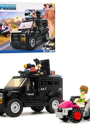 Детский конструктор "police-swat" m38-b0653, 293 детали