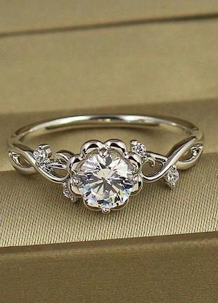 Кільце xuping jewelry німфея р 19 сріблясте