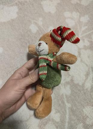 М'яка іграшка ведмедик різдвяний 2