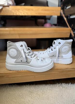 Кеди converse високі білі