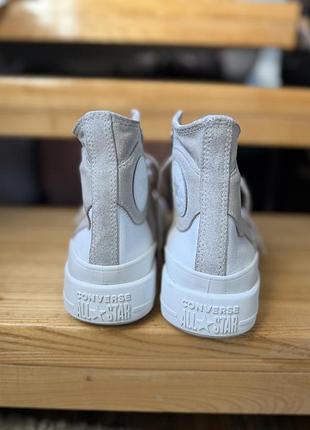 Кеди converse високі білі 3