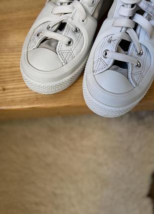 Кеди converse високі білі 4