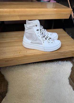 Кеди converse високі білі 7
