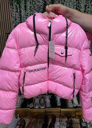 Жіноча куртка moncler рожева