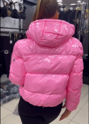Жіноча куртка moncler рожева 4