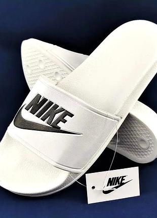 Шлёпанцы тапочки nike сланцы белые женские найк (размеры: 36,37,40)