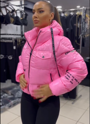 Жіноча куртка moncler рожева 5