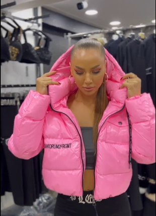 Жіноча куртка moncler рожева 6