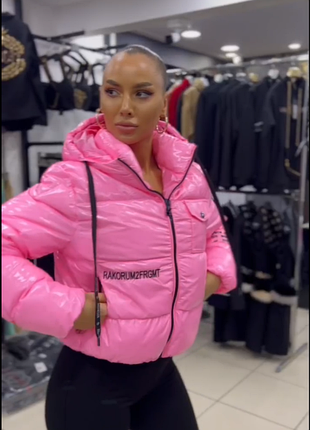 Жіноча куртка moncler рожева 8
