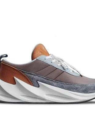 Термо кросівки adidas $harks сірі чоловічі адідас бежеві акули єврозима (розміри: 41,42,43,44,45) відео огляд