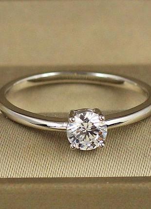 Кольцо xuping jewelry обещание р 19 серебристое