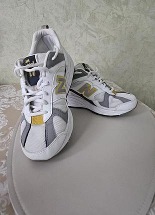 Кросівки унісекс new balance 878 білі, сірі, жовті