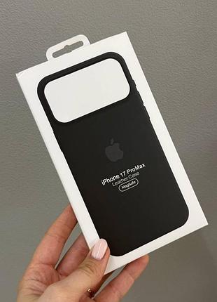 Протиударний шкіряний чохол magsafe для iphone 17 pro max, преміальний шкіряний чохол для айфон 17 pro max