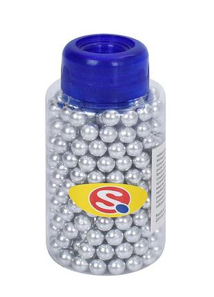 Кульки для дитячої зброї squ-047(silver) пластик, 6 мм, 320 шт