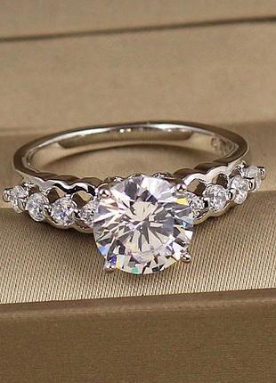 Кольцо xuping jewelry мелодия любви р 20 серебристое