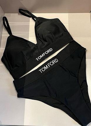 Купальник жіночий tom ford роздільний чорний