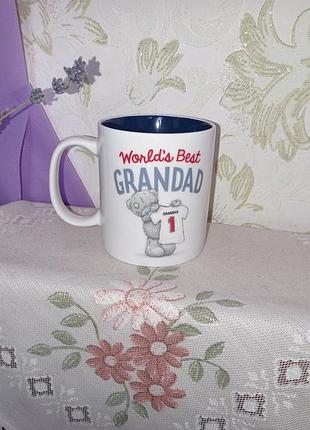 Чашка оригинал  "world 's best granded" ведмедик teddy