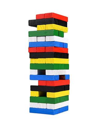 Настольная игра "tower mini" 31064, 54 бруска, кубик 3