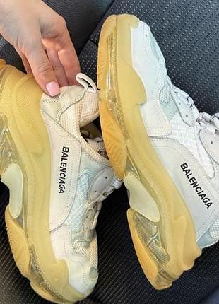 Кросівки жіночі balenciaga білі, розмір 38
