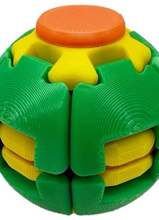 Детский антистресс "spiner-ball" spin-ball-6(green-yellow) размер 5,5 см