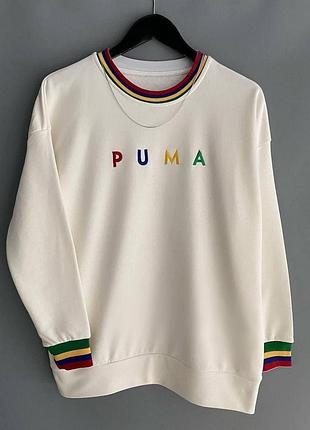 Мужской стильный брендовый свитшот pum@ белый m
