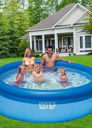 Каркасний басейн intex 28202 305×76 см круглий з фільтр-насосом 1250 л/год