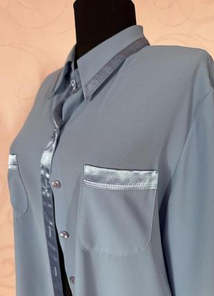 Блуза жіноча блакитна 2