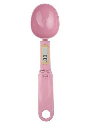 Ложка мірна для кухні цифрова digital spoon scale рожева