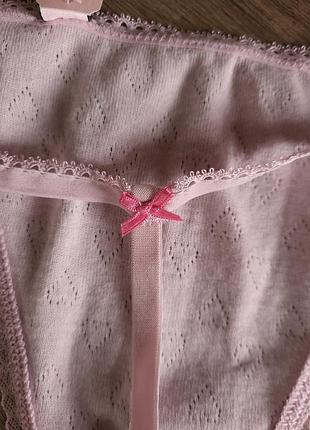 ❗️❗️❗️новые трусики стринги victoria's secret stret stretch pointelle v-string, размер m 5