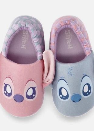 Дитячі капці disney stitch та angel — домашні
