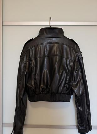 Куртка zara з еко шкіри 3