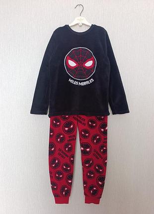 Primark теплая плюшевая пижама marvel spiderman 8-9 лет