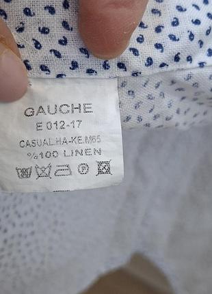 Рубашка мужская gauche, винтаж, лен, р.м 8