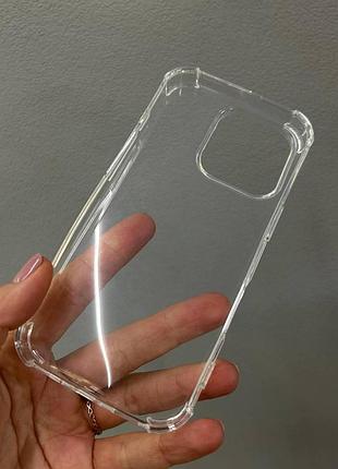Прозрачный чехол iphone 16 pro, противоударный чехол для iphone 16 pro, силиконовый чехол iphone 16 pro 5